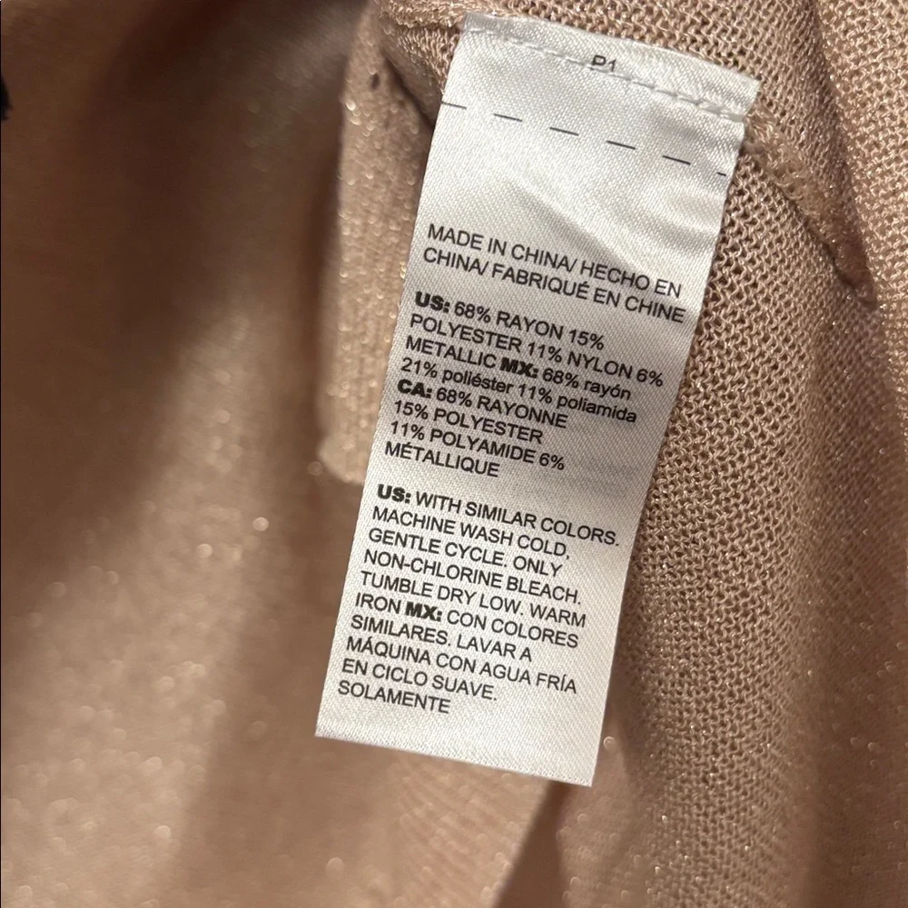 Chico's Gold Cardigan Women’s 2 Large - Picture 12 of 12